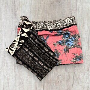 ZAND Amsterdam Reversible Punk Funky Zipper Mini Skirt Adjustable Black White